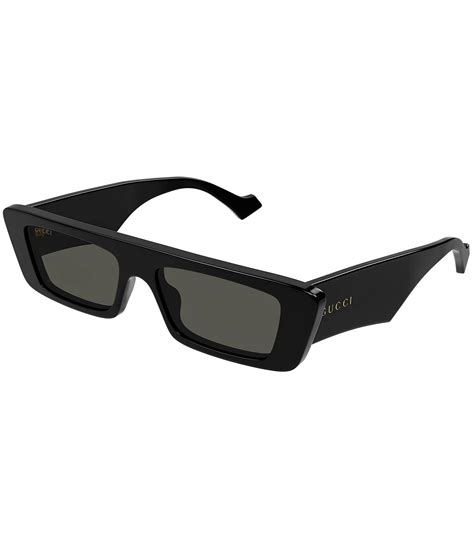 gucci rectangle sunglasses 50|Gucci round sunglasses men.